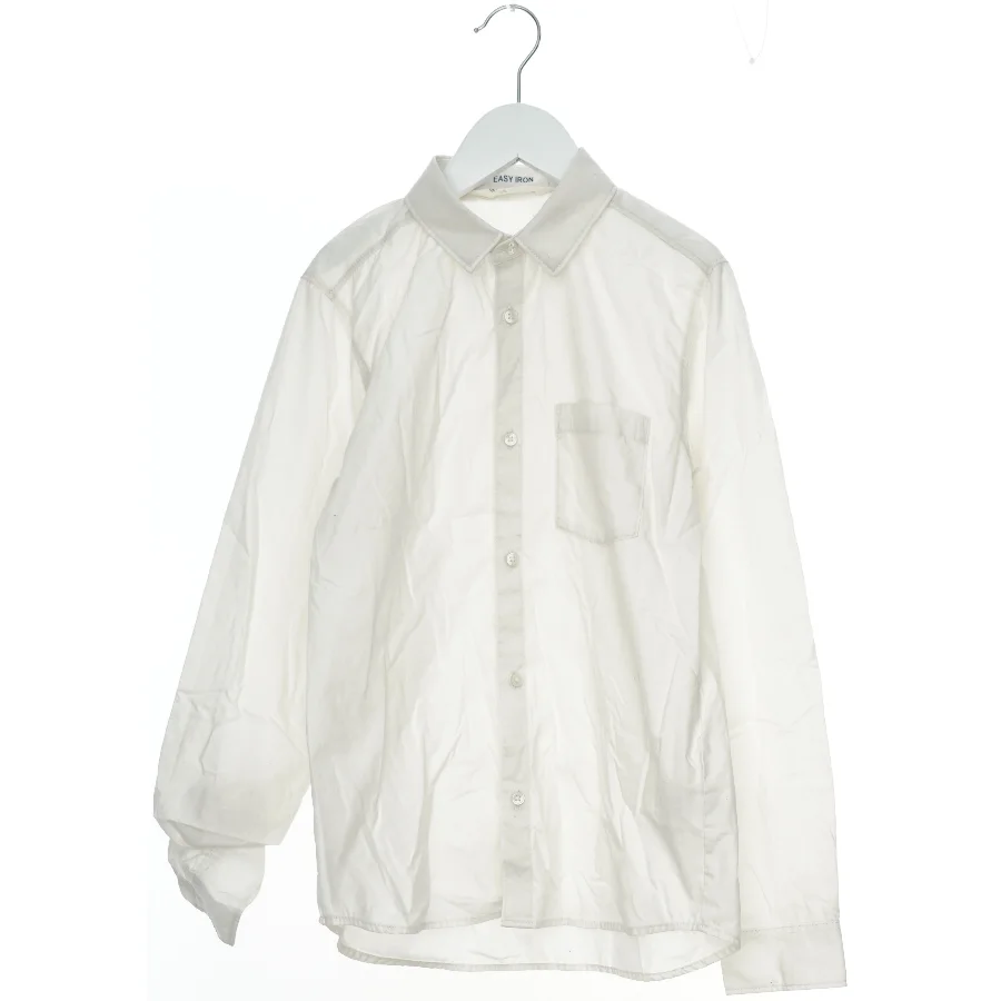 Hvid skjorte med knapper fra H&M (str. 152)