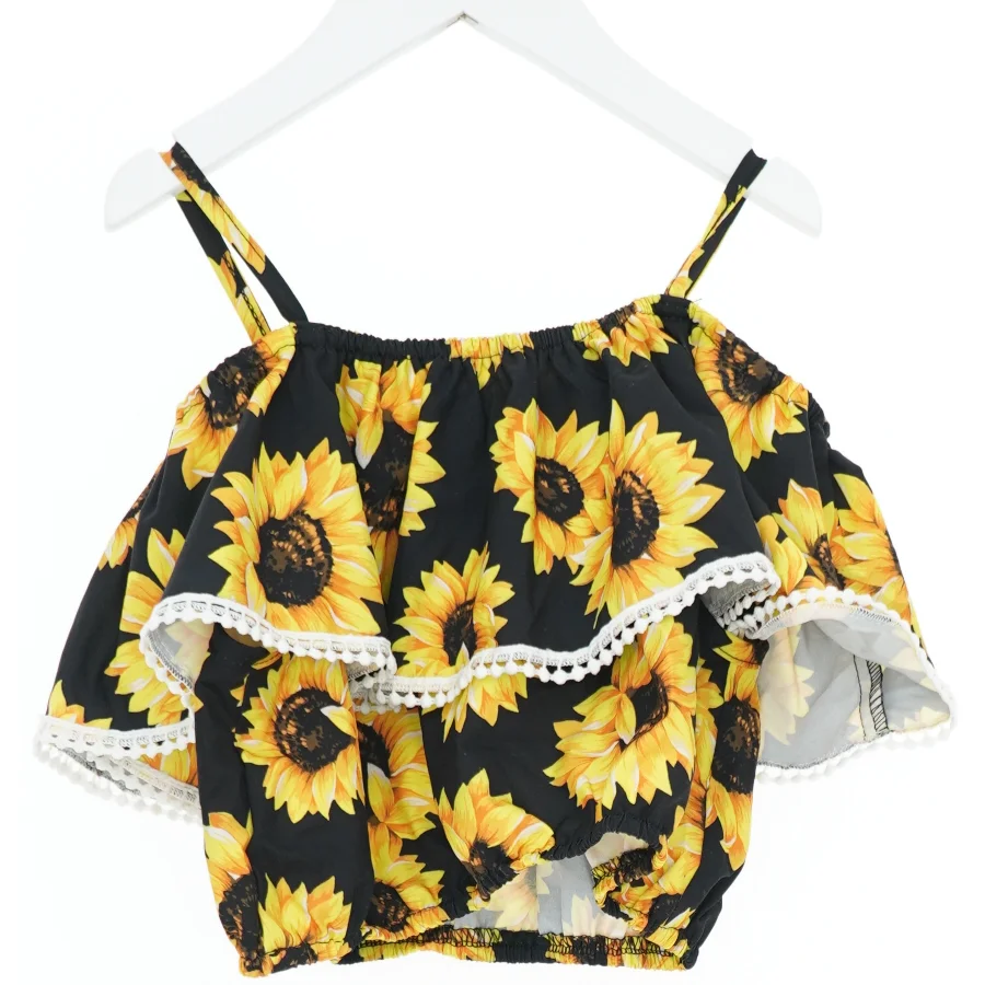 Bluse med Solsikke Print fra SHEIN  (str. 140)