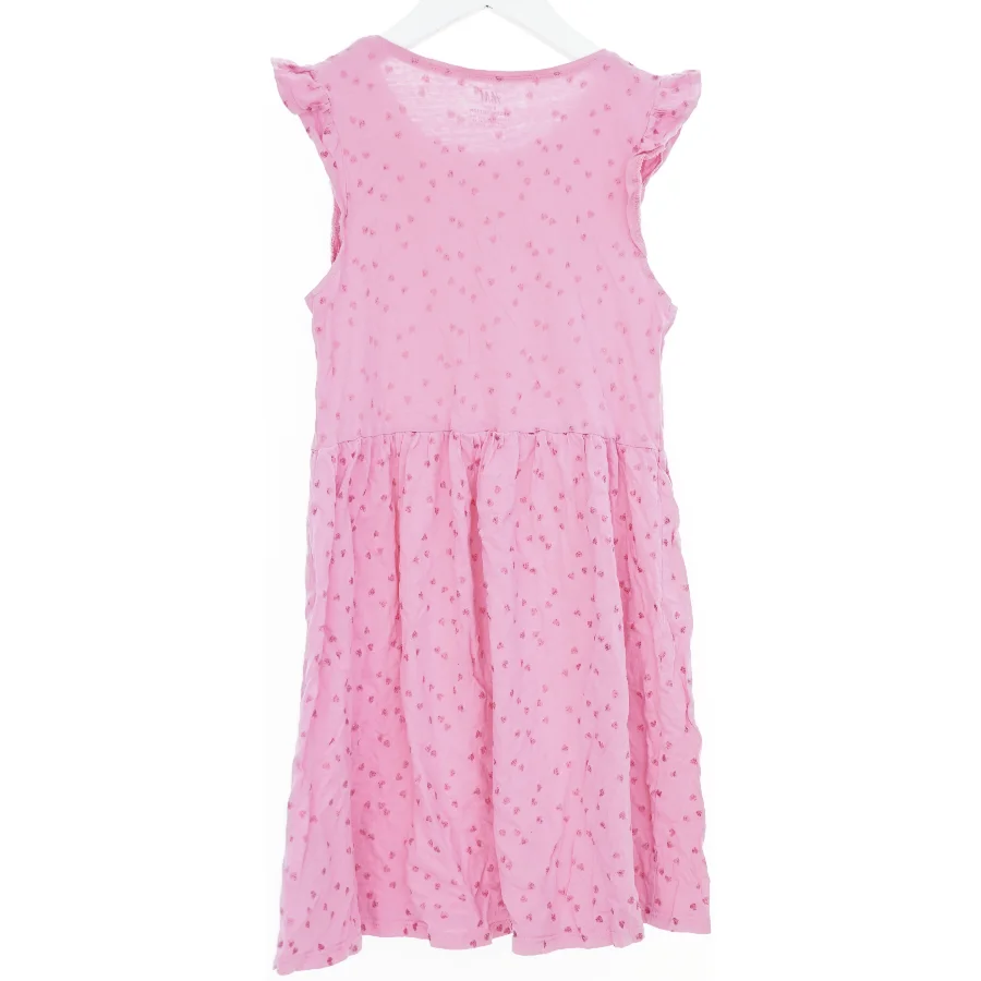 Lyserød kjole med mønster fra H&M (str. 140)