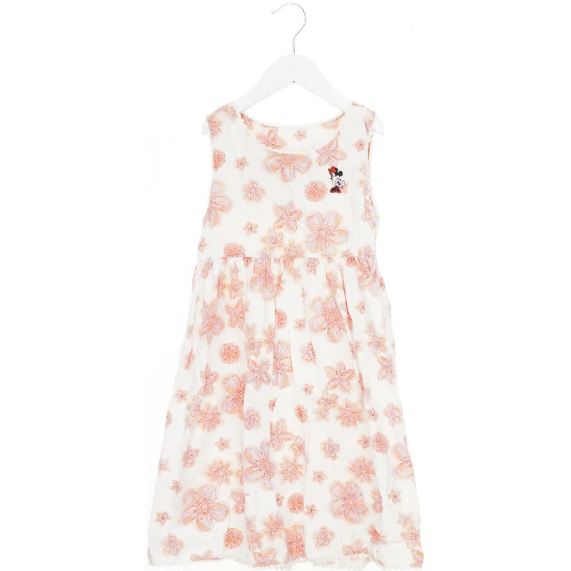 Blomstret sommerkjole med Minnie Mouse fra Disney (str. 116)