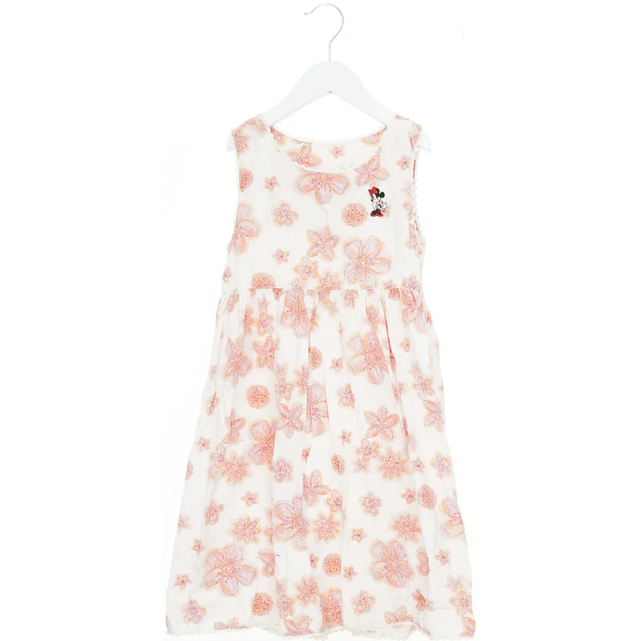 Blomstret sommerkjole med Minnie Mouse fra Disney (str. 116)