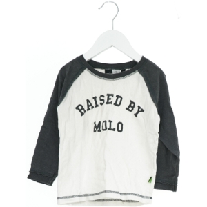 Langærmet T-shirt med tekst fra Molo (str. 98)