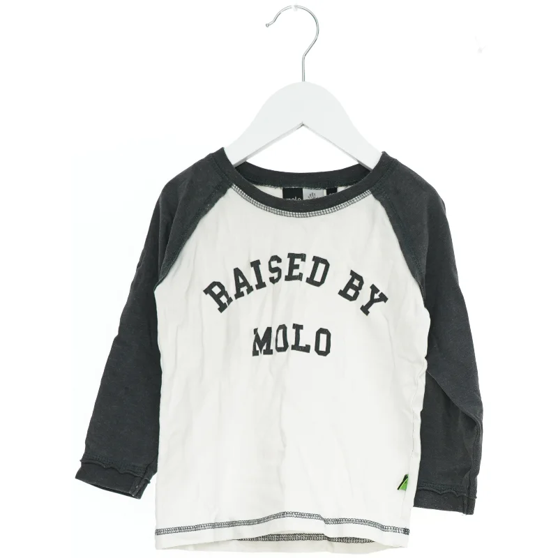 Langærmet T-shirt med tekst fra Molo (str. 98)