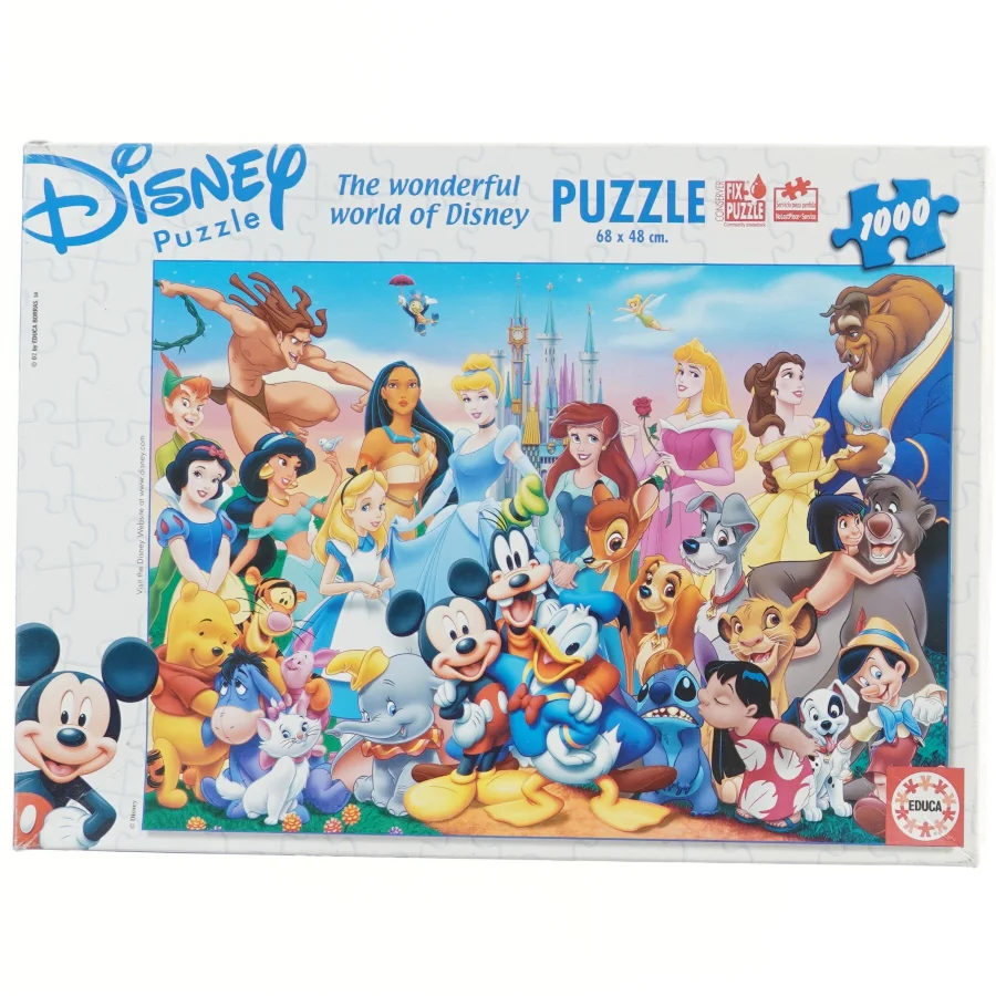 Disney puslespil 1000 brikker fra Educa (str. 1000 brikker 68x48 cm)