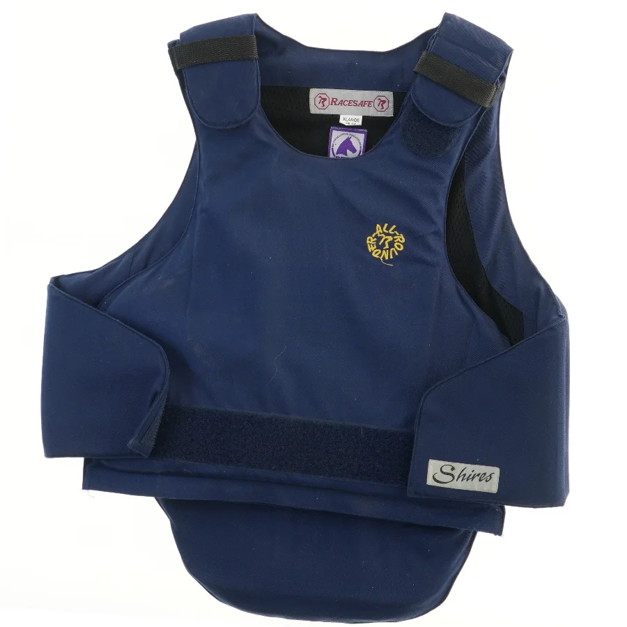 Heste sikkerhedsvest fra Racesafe (str. L 57x50 cm)