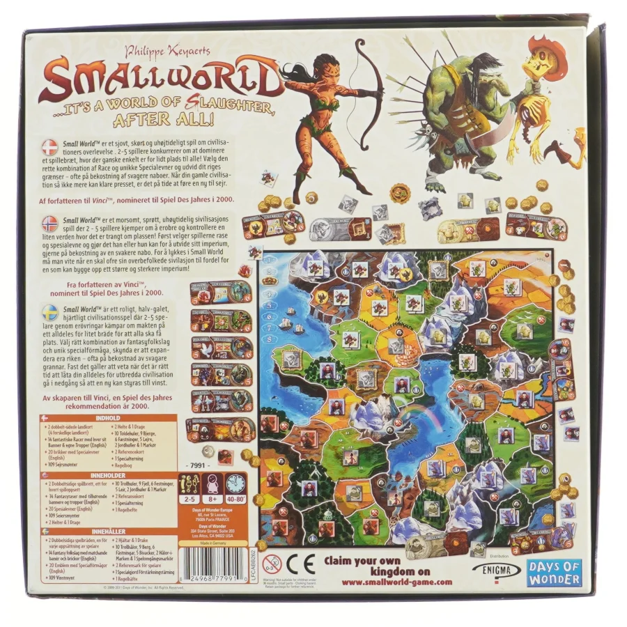 Small World brætspil - Brugt 1 gang