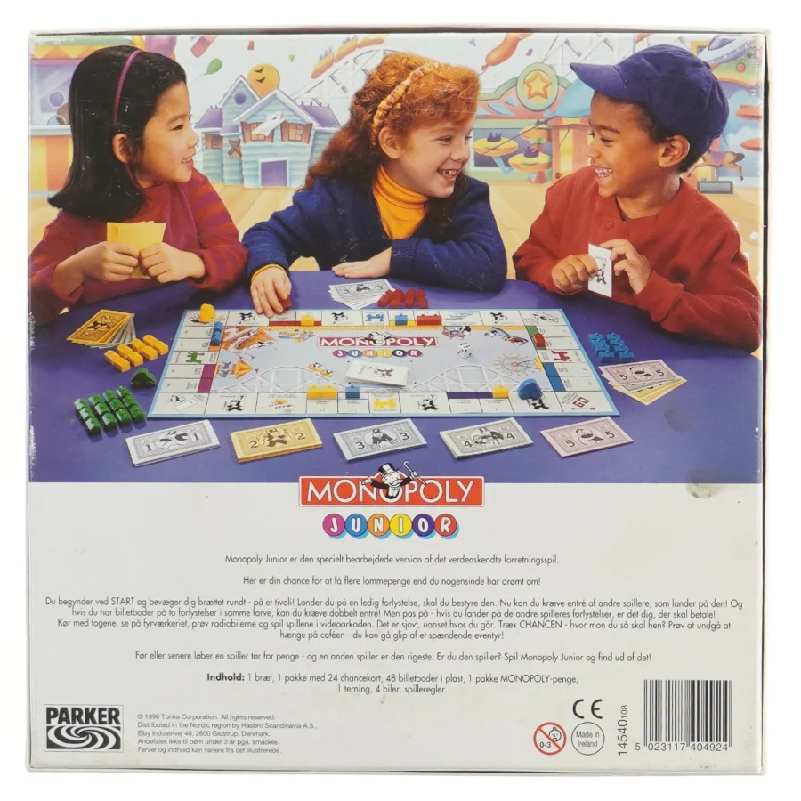 Monopoly Junior brætspil fra Parker (str. 27x27 cm)