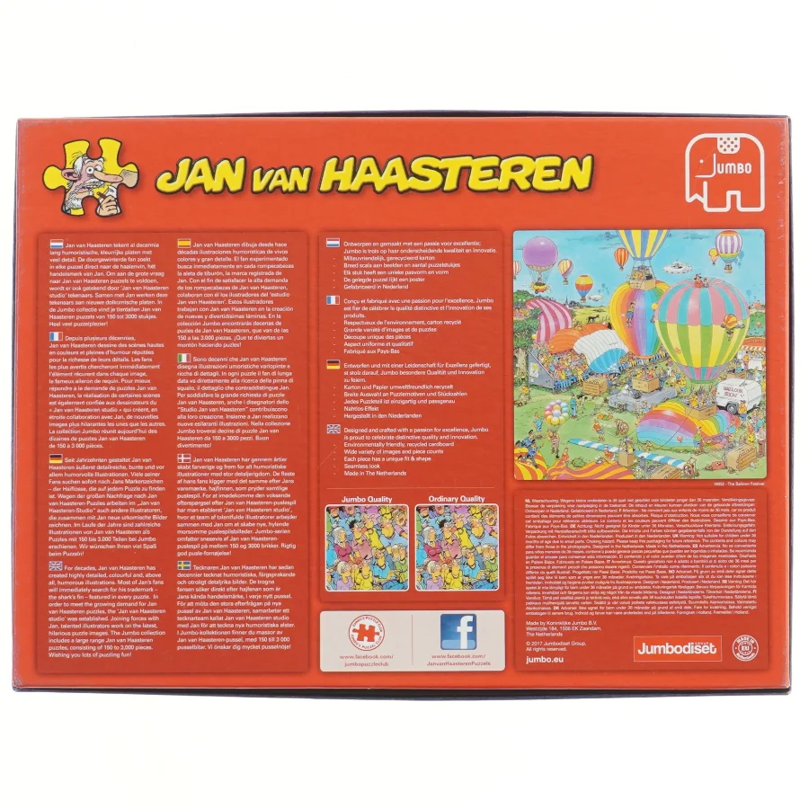 Jan van Haasteren 1500 brikker puslespil fra Educa (str. 1500 brikker cm)