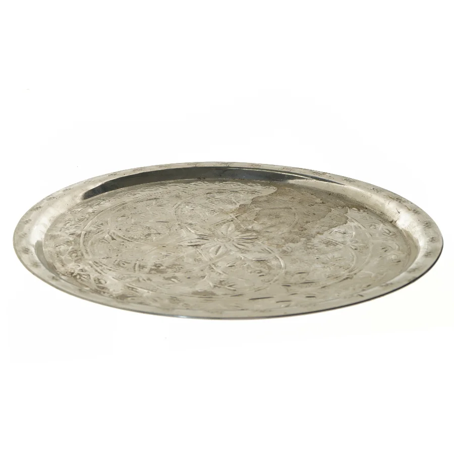 Dekorativt rundt fad (str. Ø 49 cm)