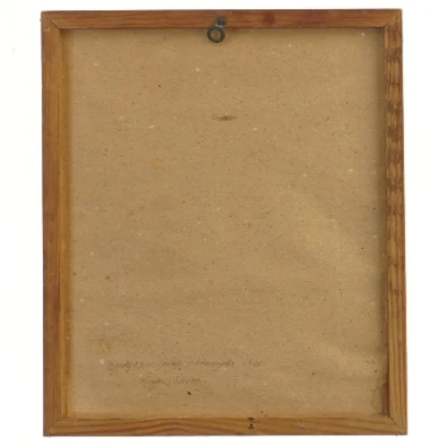 Kunsttegning i ramme (str. 24,5x21 cm)