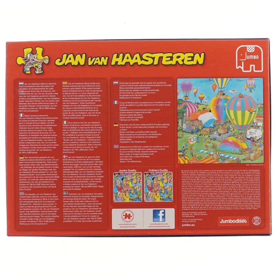 Jan van Haasteren 1000 brikker puslespil fra Jumbo (str. 1000 brikker 68x49 cm)