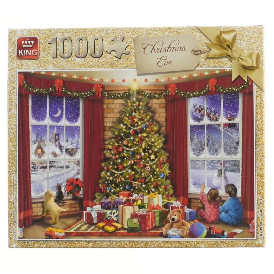 Puslespil med julemotiv, 1000 brikker fra King (str. 1000 brikker cm)