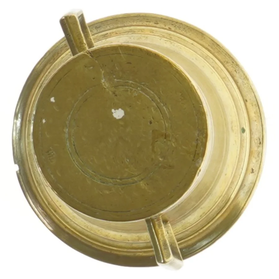 Morter og støder i messing (str. Ø 11,5 cm længde 10,5 cm)