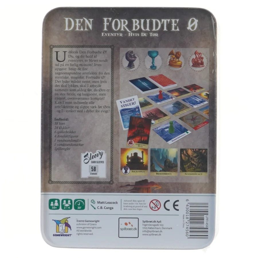 Den Forbudte Ø brætspil fra Spilbræt.dk Aldrig brugt