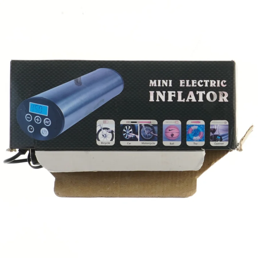 Mini elektrisk pumpe (str. 20 cm) til bl.a. bildæk