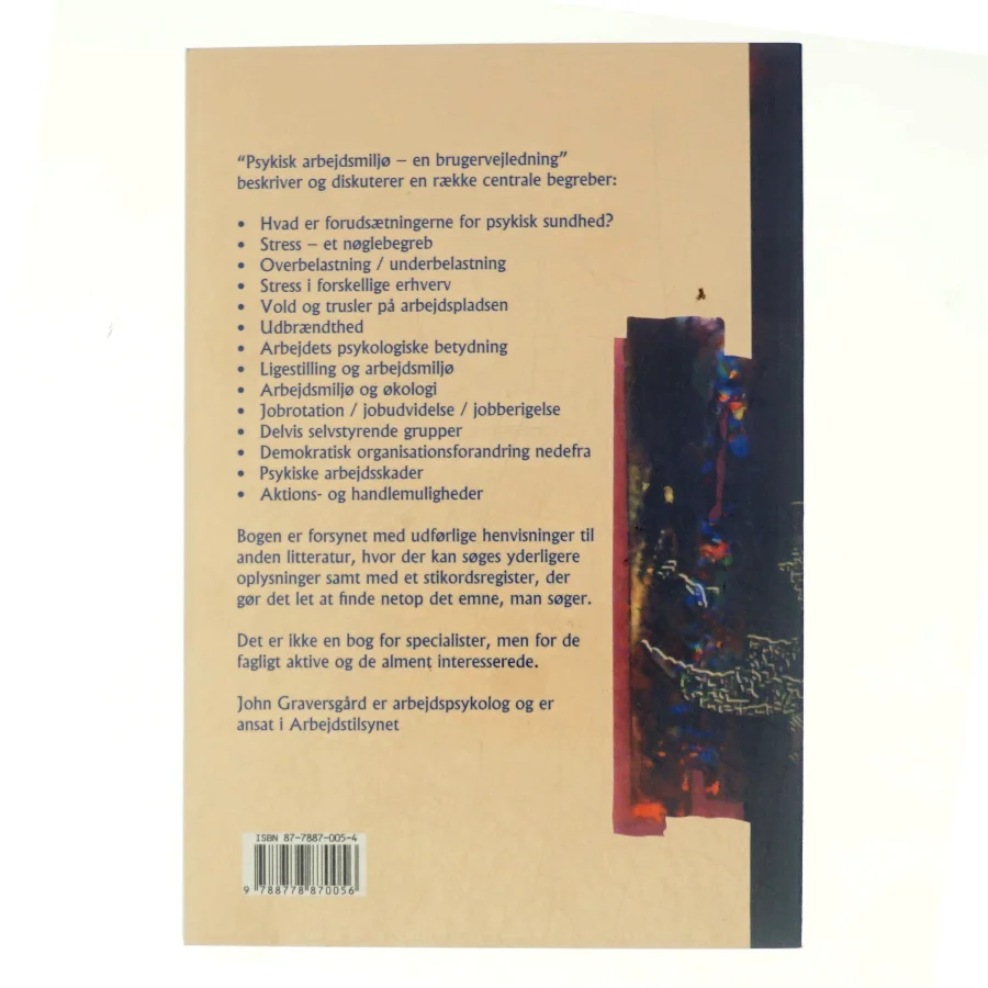 Psykisk arbejdsmiljø : en brugervejledning af John Graversgård (Bog)