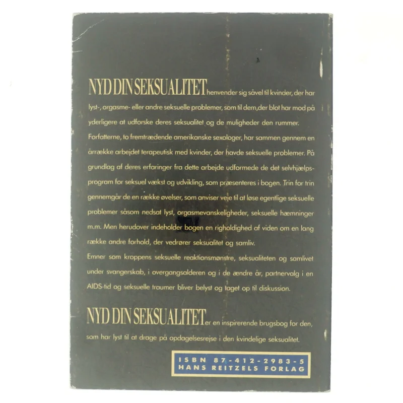 Nyd din seksualitet af Julia R Heiman & Joseph Lopiccolo