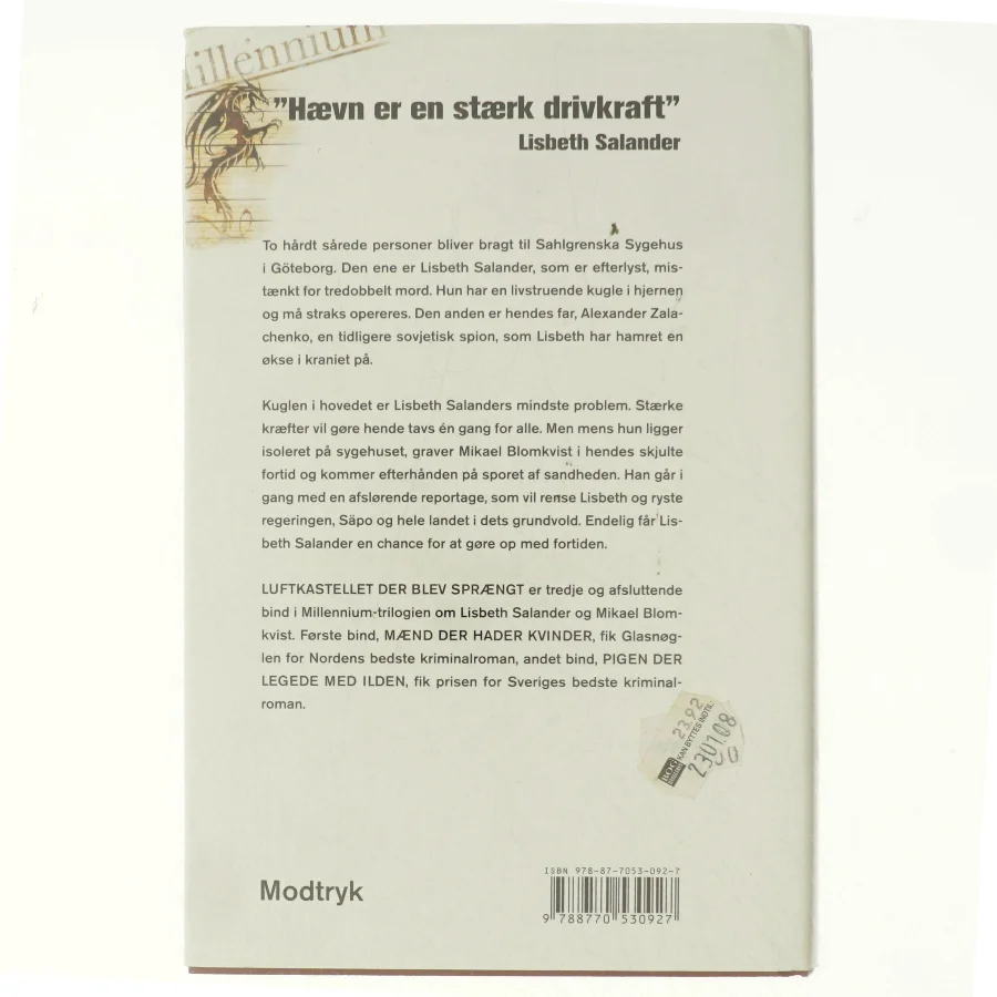Luftkastelletderblevsprngt Stir up a Hornets' Nest of Girl. Shi Dige Larsen. the Danish Original. Hardcover](chinese Edition) (Bog)