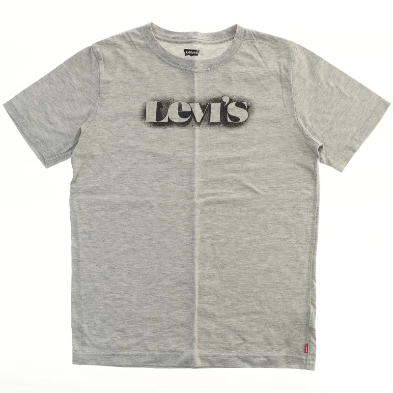 Grå T-shirt med logo fra Levis (str. 176)