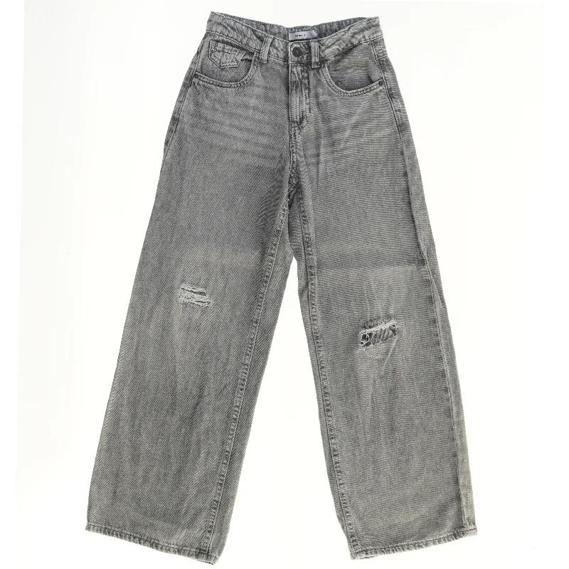 Grå wide-leg jeans fra Name It (str. 140)