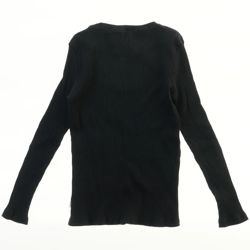Langærmet ribbet trøje fra Lindex (str. 128)
