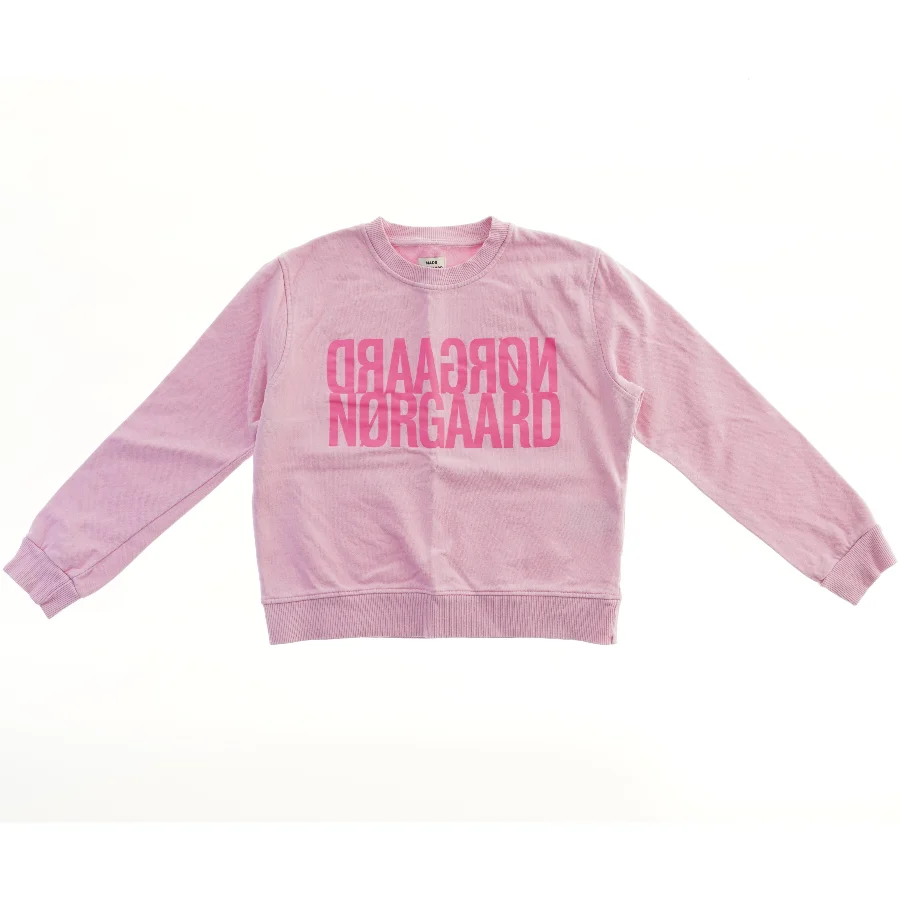 Langærmet sweatshirt med tryk fra Mads Nørgaard (str. 140)