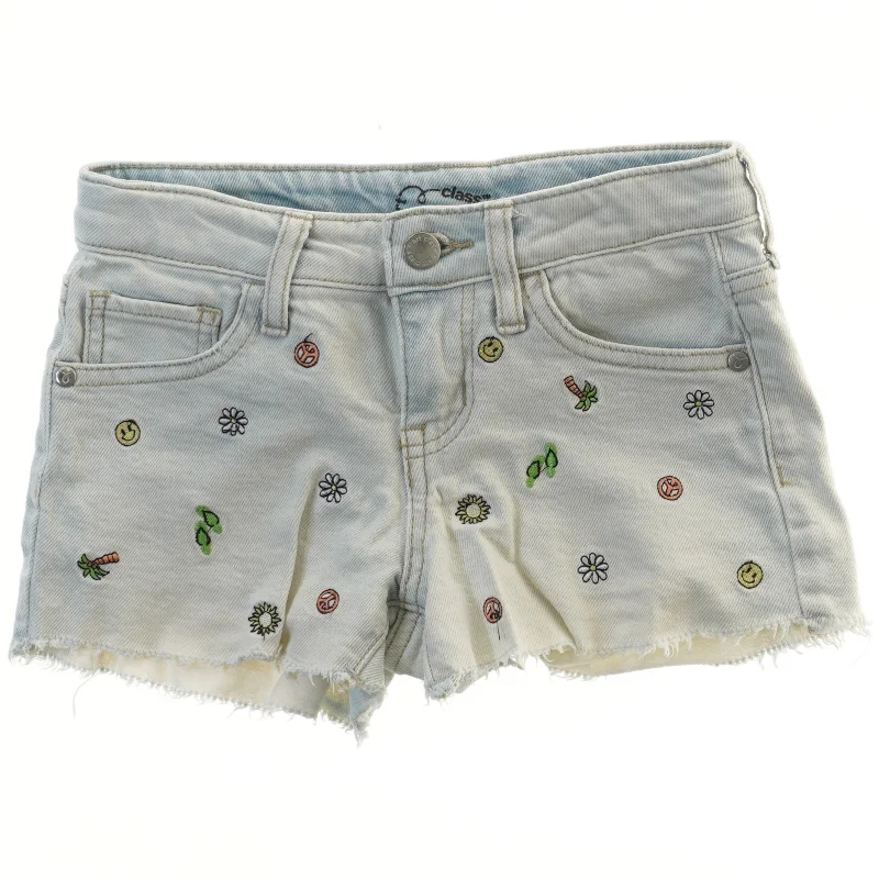 Lyse denim shorts med broderier fra Art Class (str. 128)