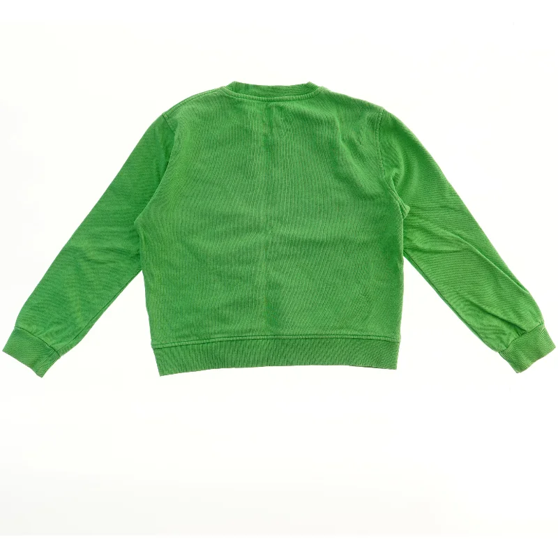 Grøn sweatshirt med tryk fra Mads Nørgaard (str. 140)