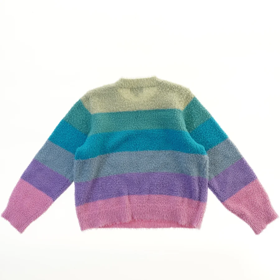 Strikket Sweater med Striber fra Vero moda (str. 128)