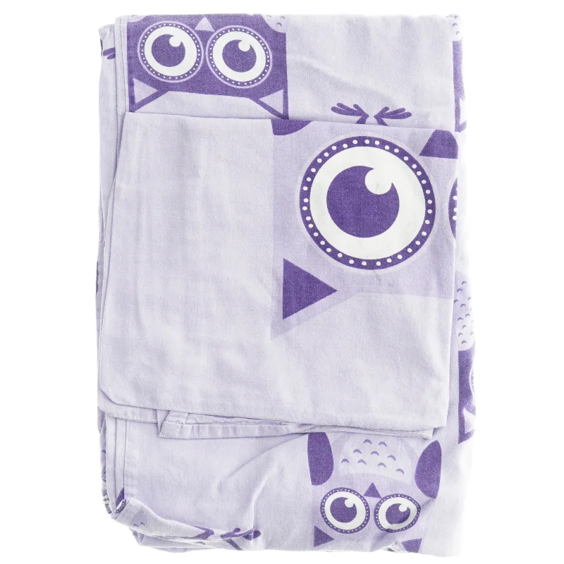 Ugle print sengetøj (str. 90 x 120 cm)