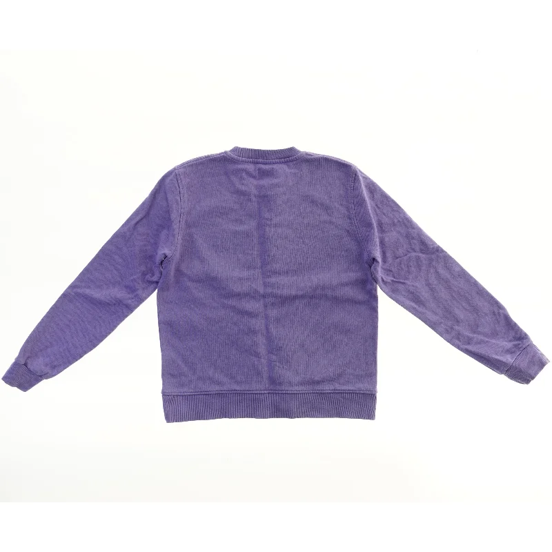 Lilla sweatshirt med tryk fra Mads Nørgaard (str. 140)