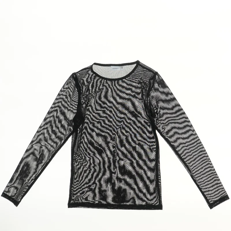 Langærmet mesh bluse fra Name It (str. 140)