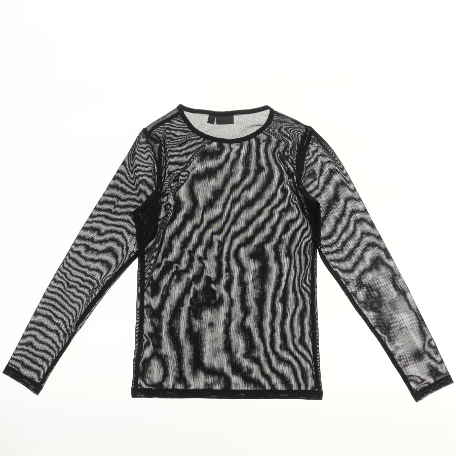 Langærmet mesh bluse fra Name It (str. 140)