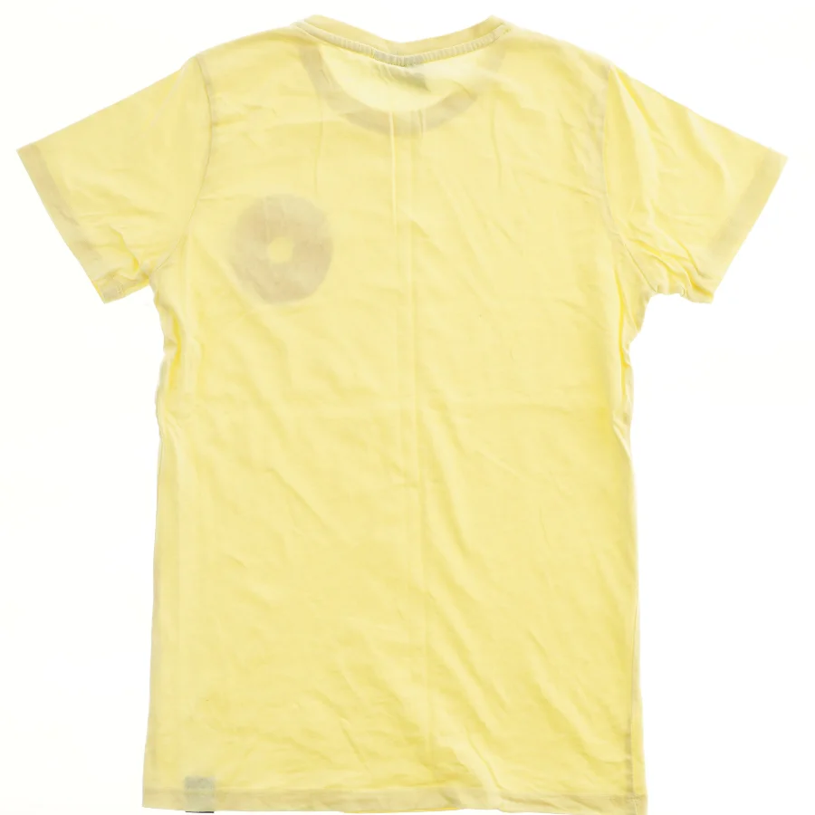 Gul T-shirt med donutmotiv fra DWG (str. 152)