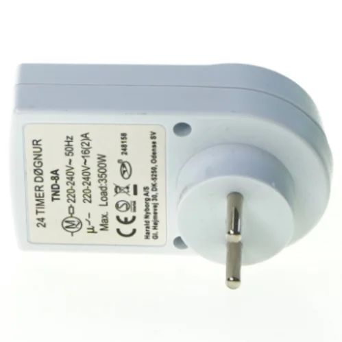 Timer til stikkontakt fra Sartano (str. 9 x 6 cm)