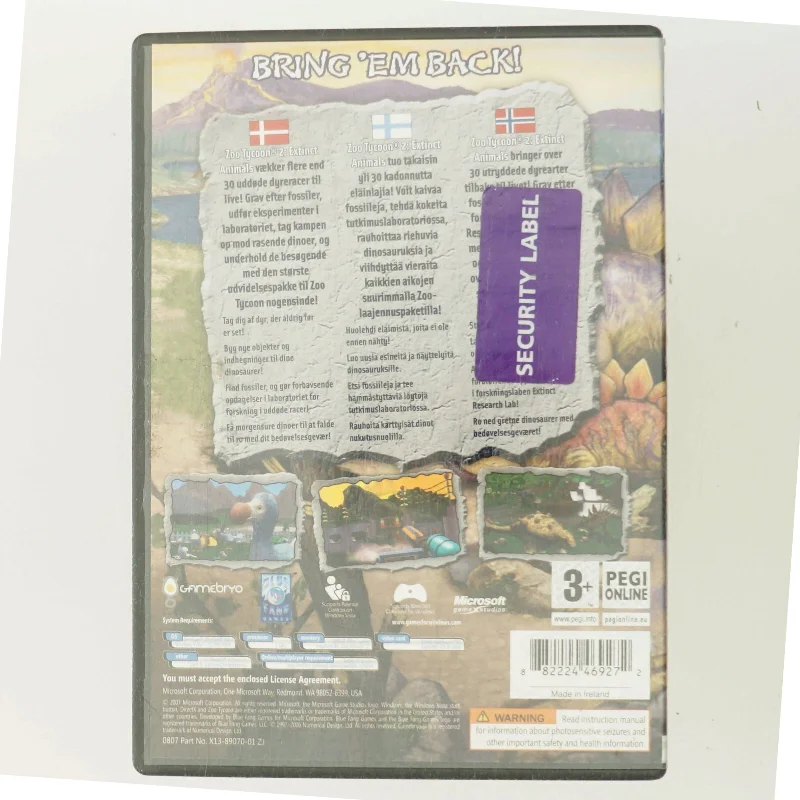 Zoo Tycoon 2: Extinct Animals Expansion Pack (DVD)