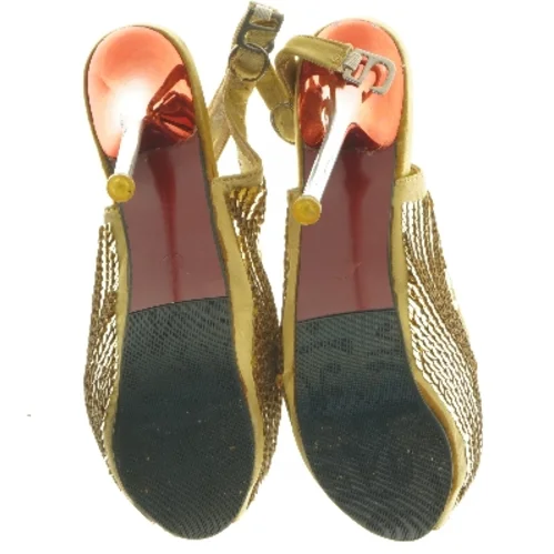 Guld stiletter i størrelse 37 (str. 37 )