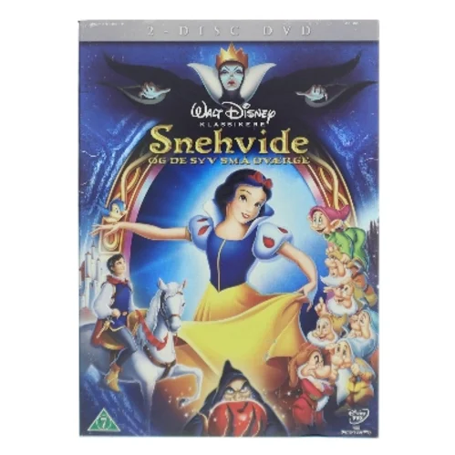 Snehvide fra Walt Disney med Film indeholder karakterer som Snehvide, de syv dværge og Dronningen (DVD)