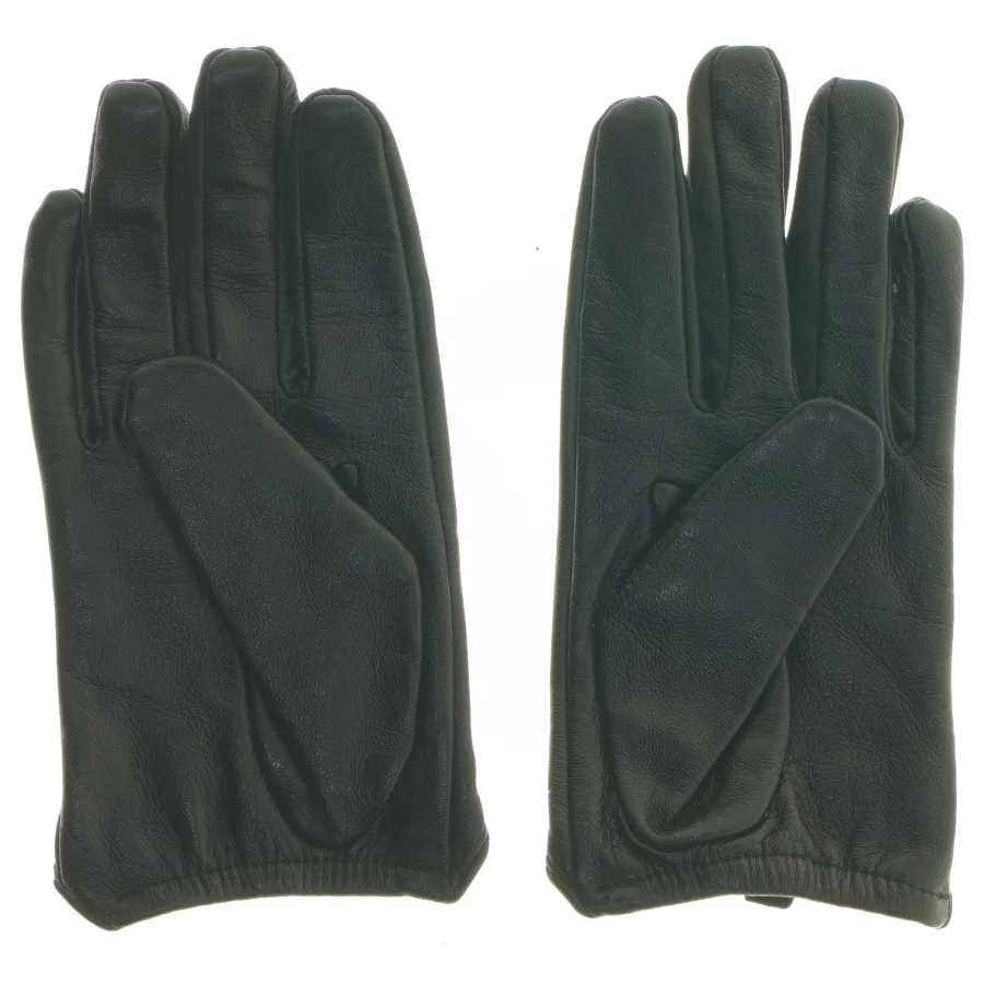 Læderhandsker med nitter (str. 18 cm)