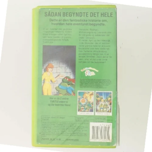 Teenage Mutant Hero Turtles: Sådan Begyndte Det Hele (DVD)