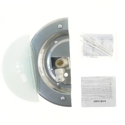 Væglampe med halvcirkelformet design (str. 31,5x15,5 cm)