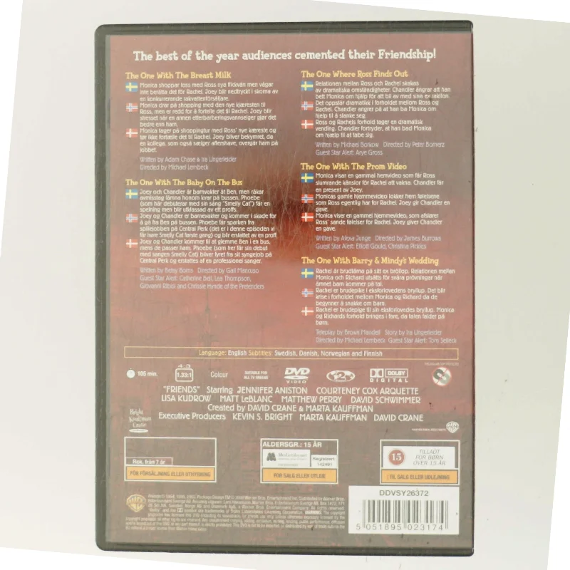 The Best of Vänner Friends: The Top Five Episodes (DVD)