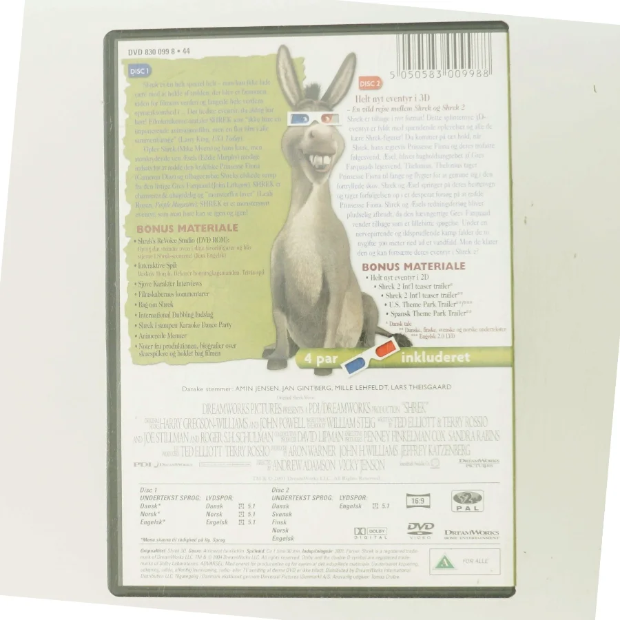 Shrek + 3D: Shreks nye bedrifter med Amin Jensen (DVD)
