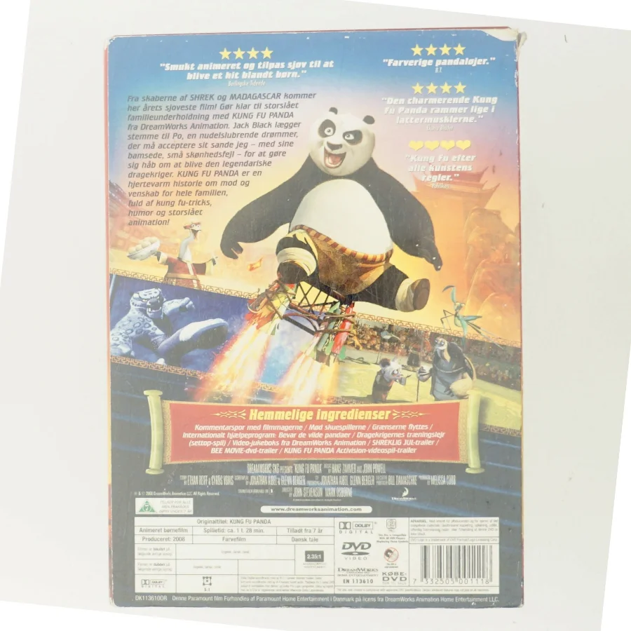 KUNG FU PANDA med Jack Black (DVD)