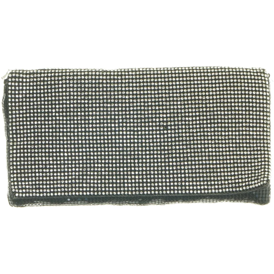 Praktisk clutch taske med perler (str. 25x13 cm)