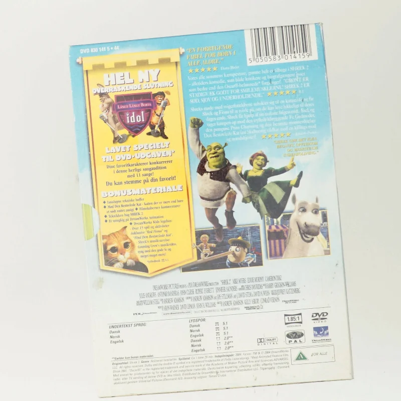 Shrek 2 med Æsel (DVD)