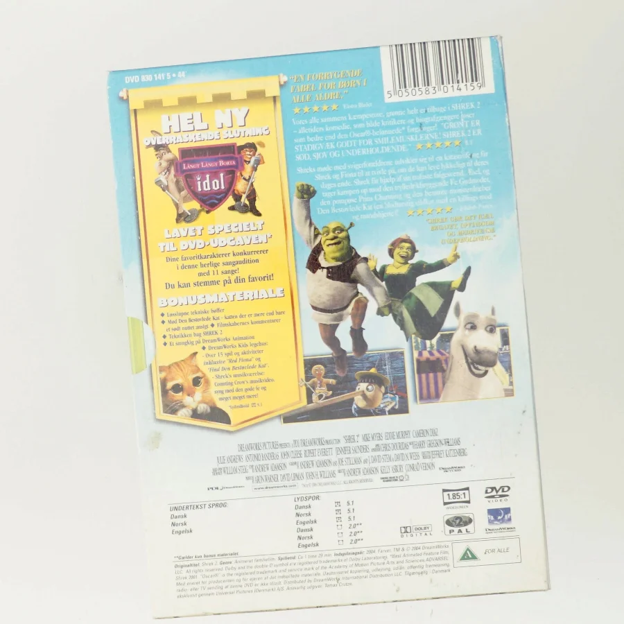Shrek 2 med Æsel (DVD)