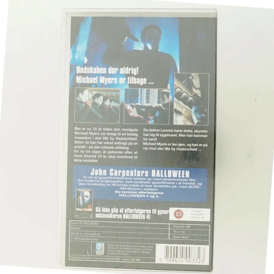 Halloween 4: The Return of Michael Myers med Donald Pleasence (DVD)