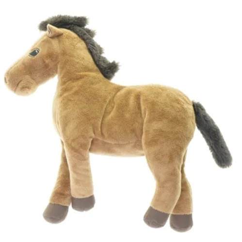 blød plyshest (str. 37 x 35 cm)