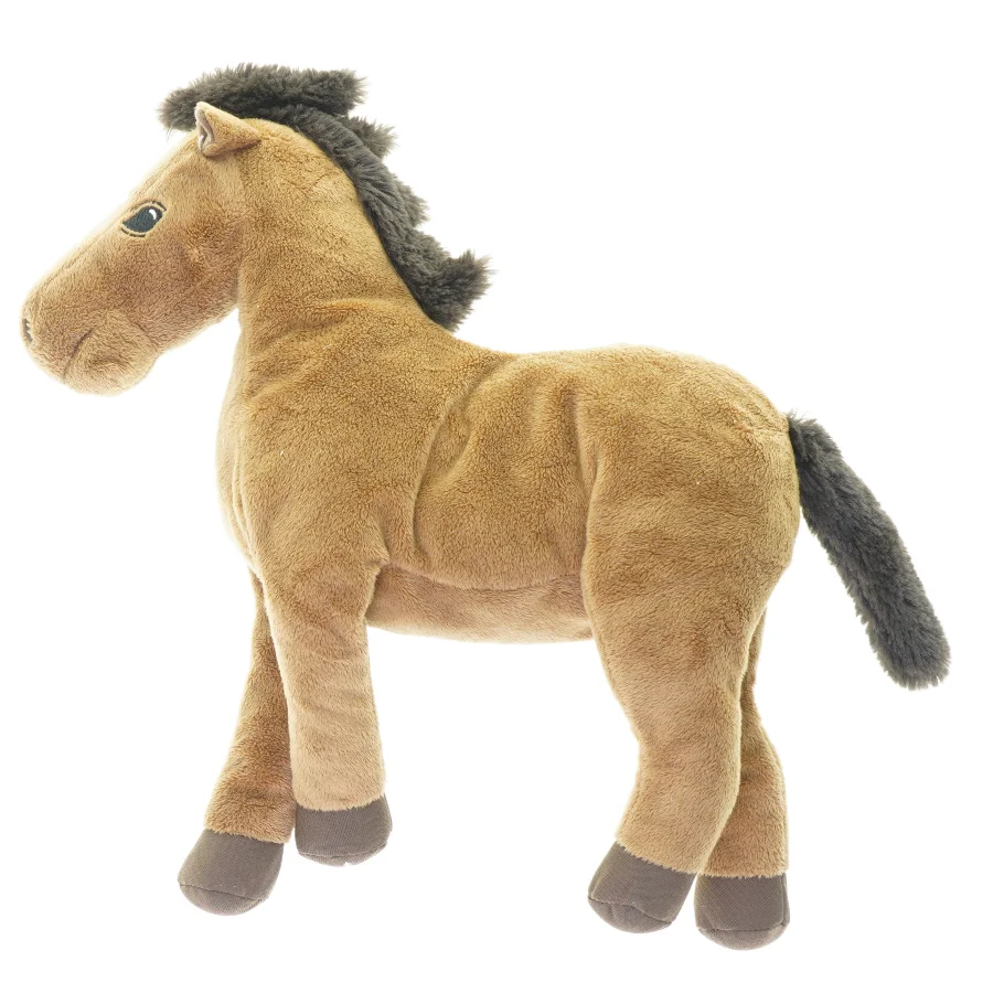 blød plyshest (str. 37 x 35 cm)